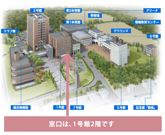 サポートルームの場所イラスト