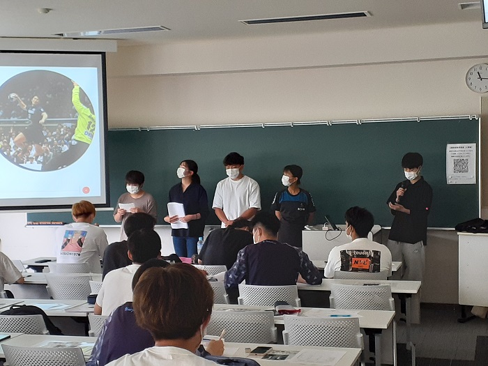 基礎演習Ⅰグループ発表【スポーツビジネス学科】
