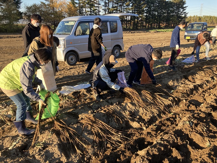 観光学部ボランティアフィールドワークYUMEYASAI農園のサムネイル画像