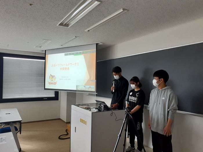 【スポーツビジネス学科】スポーツFWⅠ課題発表
