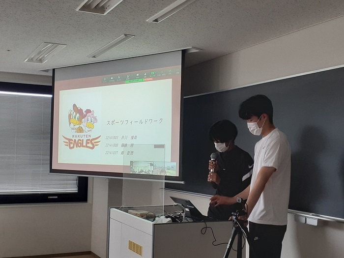 【スポーツビジネス学科】スポーツFWⅠ課題発表