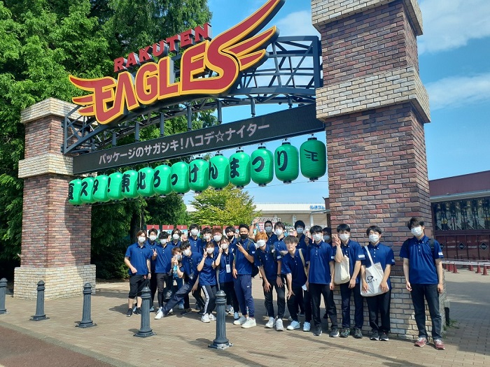 残暑厳しい仙台にスポビ１年２３人がフィールドワーク！