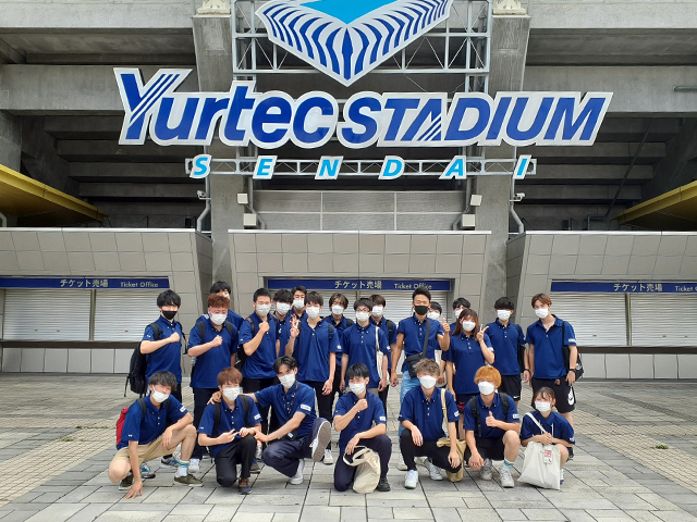 残暑厳しい仙台にスポビ１年２３人がフィールドワーク！