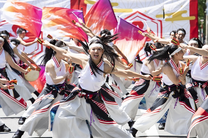 【YOSAKOIソーラン部】導歌の響き、観客を魅了！