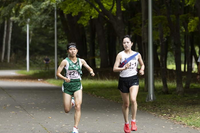 1区(6.2km)　石川由乃　22分29秒