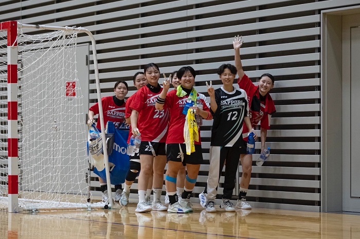 女子1部リーグにおいて5チームが競う総当たり戦で全勝