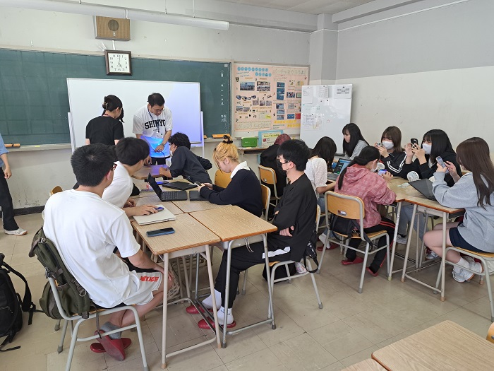 新陽高校にて一緒に企画考案