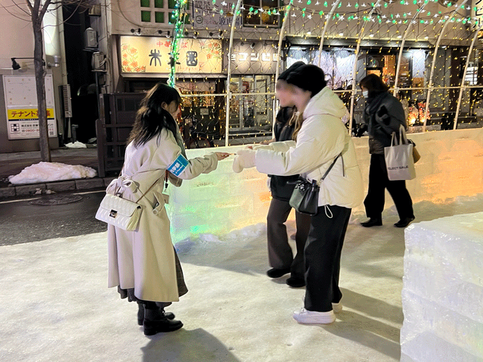観光の現場で実践！学生たちのおもてなし