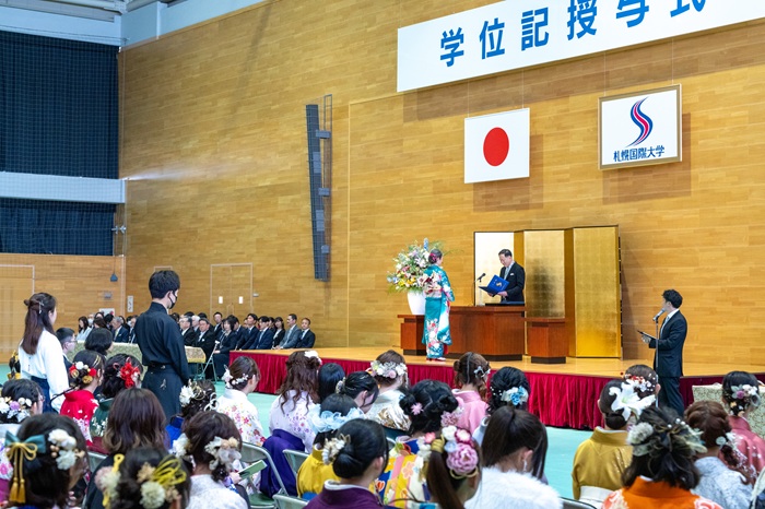 札幌国際大学　学位記授与式　令和6年　