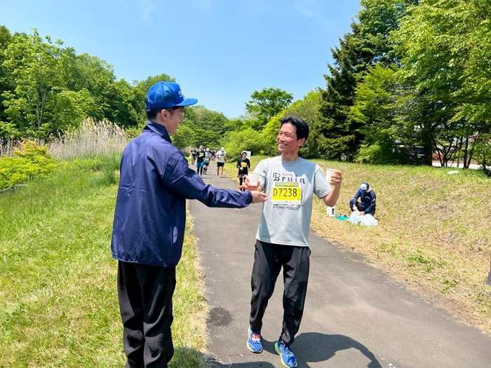 札幌国際大学　JAL千歳国際マラソン　観光学部　ボランティア
