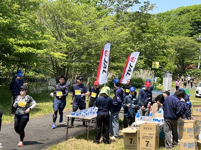 札幌国際大学　JAL千歳国際マラソン　観光学部　ボランティア