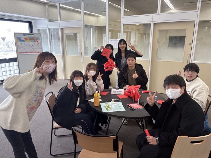 札幌国際大学　中華研究会　旧正月飾りつけ