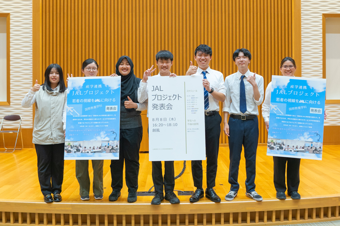 JALプロジェクトで優秀賞に輝いたSさんの班の集合写真