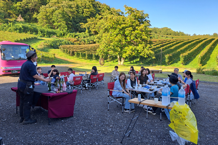 ぶどう収穫ツアーでの写真