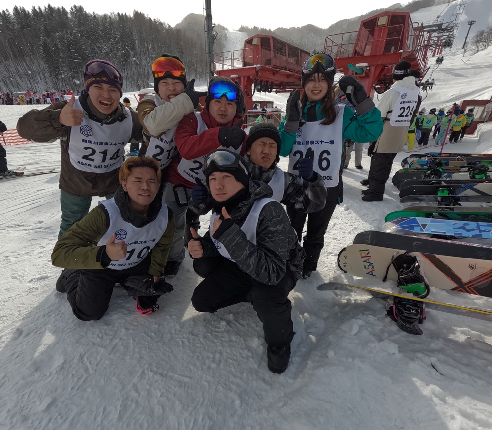 札幌国際大学　小樽朝里温泉スキー場　スノーボード