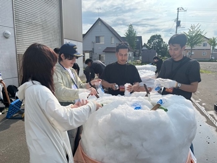 ほたるの里 夏のSNOWマラニック」の前日の準備